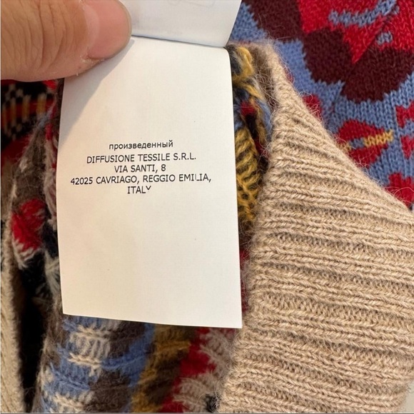 Weekend Max Mara fair isle Label-replaced with  Intrend Sweater Size:XL US 10/12 - Picture 9 of 12